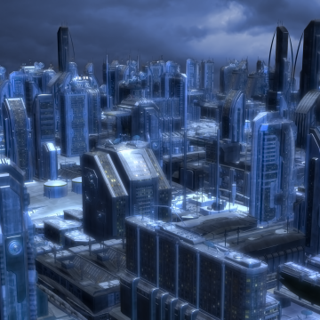近未来sf サイバーパンク系の背景画像素材 Sci Fi Background