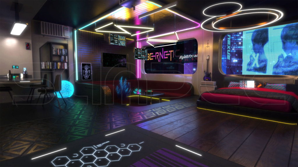 Cyberpunk MY ONE ROOM 1024x576