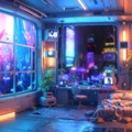Cyber Chill Room｜近未来ループ背景素材 4Style Pack（配信・VJ・作業用）