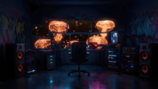 Futuristic My PC Room [Animated Background]
