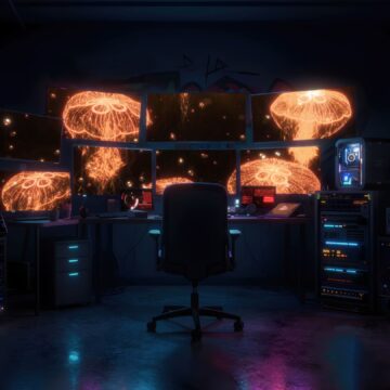 Futuristic My PC Room [Animated Background]