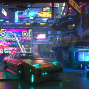 スポーツカーを中心としたストリート/雨天