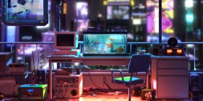 【近未来ルーム背景動画】Retro Future Tokyo Room | ノスタルジー × サイバーパンク 4K Loop２種類セット　